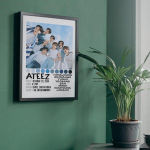 Póster de ATEEZ / Descarga digital / 8x10, A4, Carta EE. UU. 8.5x11, 11x14, 16x20 / Merchandising / K-Pop / Regalo / Arte mural / Decoración del hogar / Arte de fans