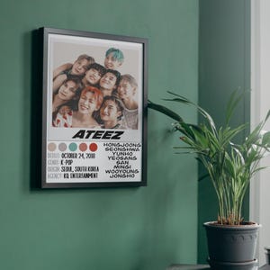 Ateez K-Pop Poster: Limited Edition Wall Art (Digital Download 8x10&quot; JPEG & PNG Files)