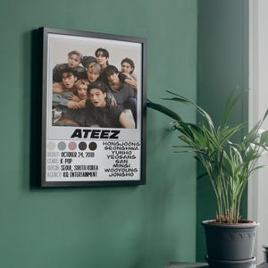 Ateez K-Pop Poster: Limited Edition Fan Art (Digital Download 8x10 JPEG & PNG Files)