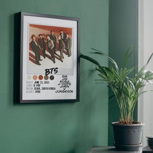 Póster de BTS Bangtan Boys / Descarga digital / 8x10, A4, tamaño carta (EE. UU.) 8.5x11, 11x14, 16x20 / Merchandising / K-Pop / Regalo / Arte mural / Decoración del hogar