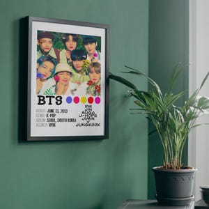 Póster de BTS Bangtan Boys / Descarga digital / 8x10, A4, tamaño carta (EE. UU.) 8.5x11, 11x14, 16x20 / Merchandising / K-Pop / Regalo / Arte mural / Decoración del hogar