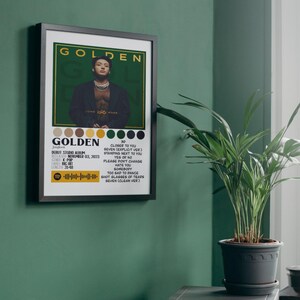 Póster del álbum musical JungKook Golden / Descarga digital / 8x10, A4, Carta 8.5x11, 11x14, 16x20 / Merchandising / K-Pop / Arte mural / Decoración del hogar