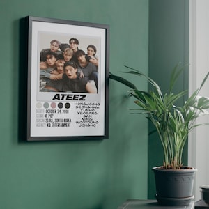 Póster de ATEEZ / Descarga digital / 8x10, A4, Carta EE. UU. 8.5x11, 11x14, 16x20 / Merchandising / K-Pop / Regalo / Arte mural / Decoración del hogar / Arte de fans