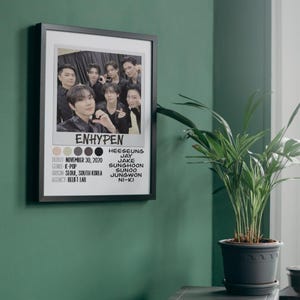Póster de Enhypen / Descarga digital / 8x10, A4, tamaño carta (EE. UU.) 8.5x11, 11x14, 16x20 / Merchandising / K-Pop / Regalo / Arte mural / Decoración del hogar / Arte de fans
