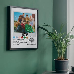 Póster de BTS Bangtan Boys / Descarga digital / 8x10, A4, tamaño carta (EE. UU.) 8.5x11, 11x14, 16x20 / Merchandising / K-Pop / Regalo / Arte mural / Decoración del hogar