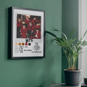 Póster de BTS Bangtan Boys / Descarga digital / 8x10, A4, tamaño carta (EE. UU.) 8.5x11, 11x14, 16x20 / Merchandising / K-Pop / Regalo / Arte mural / Decoración del hogar