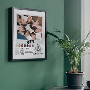 Póster de BTS Bangtan Boys / Descarga digital / 8x10, A4, tamaño carta (EE. UU.) 8.5x11, 11x14, 16x20 / Merchandising / K-Pop / Regalo / Arte mural / Decoración del hogar