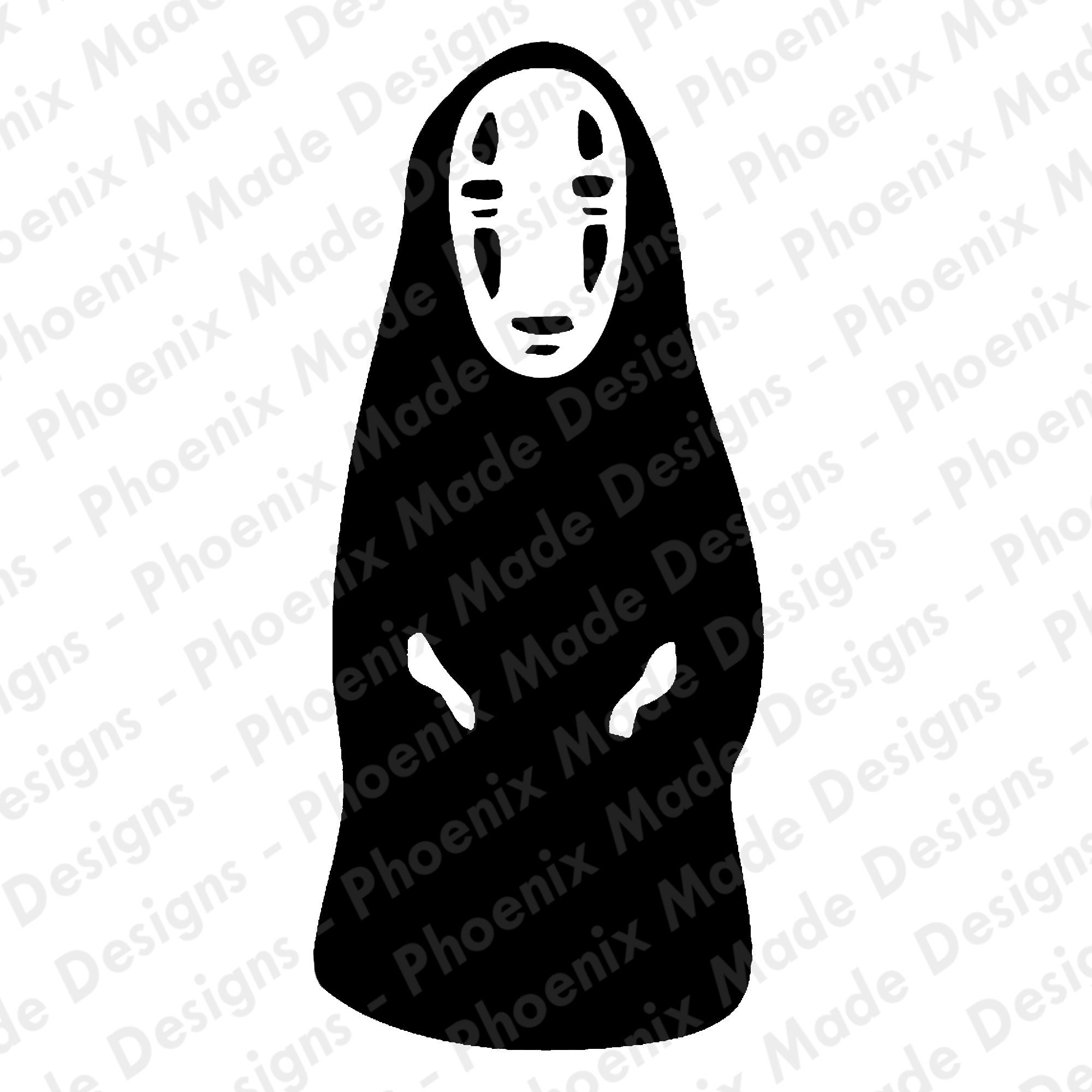 Spirited Away Studio Ghibli / No Face. White Vinyl Sticker Etsy Australia
