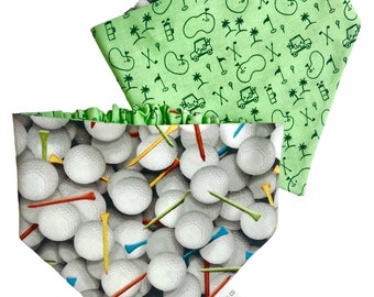Bandana per cani da golf / Bandana per cani da golf / Bandana per cani Golf Season / Bandana per cani Caddy / Bandana per cani Scrunchie / Bandana per cani reversibile