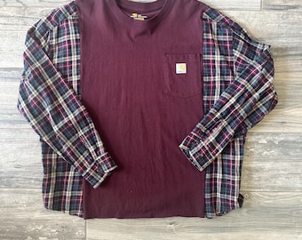 Maroon Carhartt-flanel