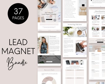 Lead Magnet Template Canva, Lead Magnet for Coaches, Lead Magnet Guide, Workbook Template Canva, Ebook Template Coaches, Checklist Templates
