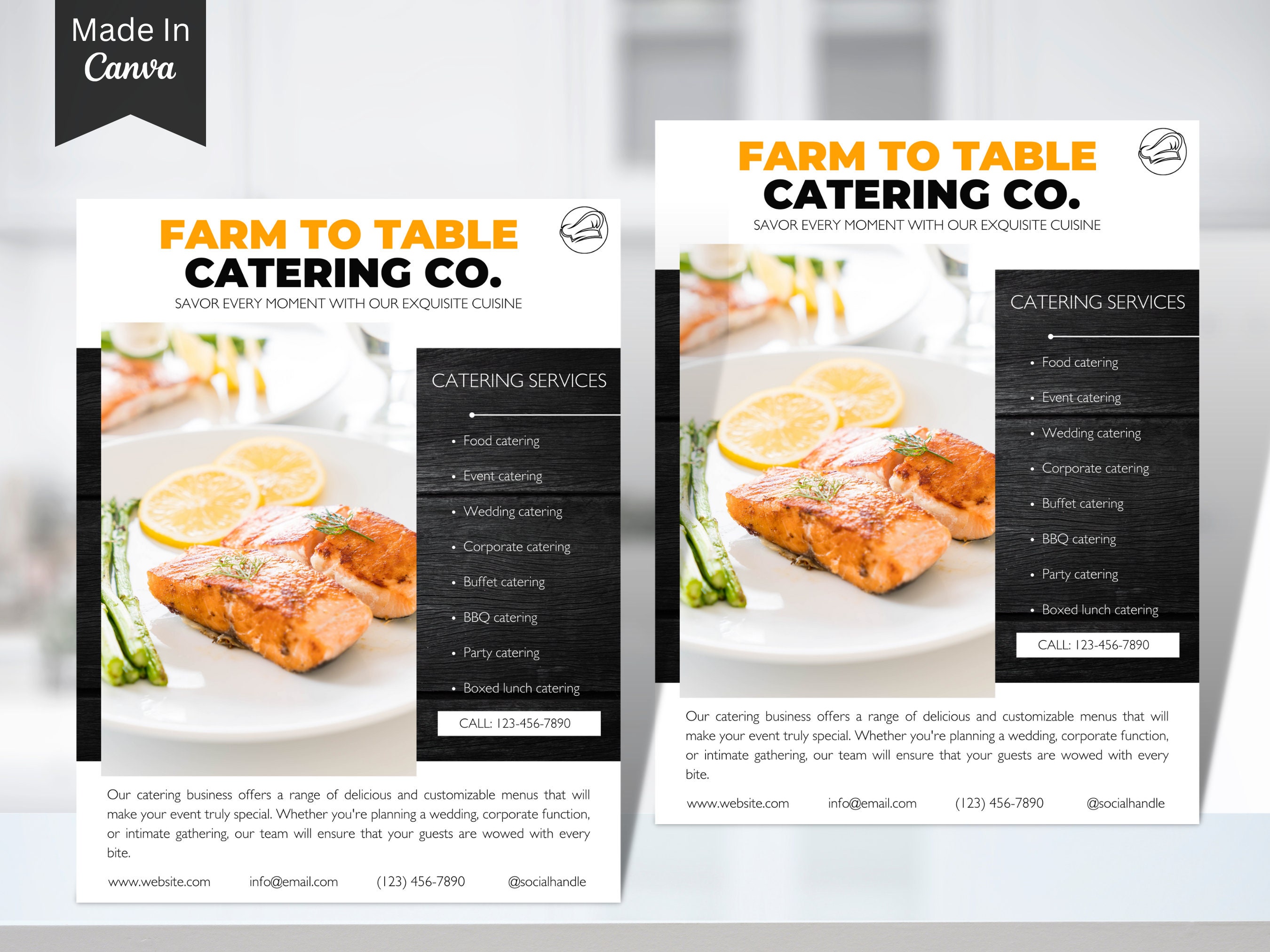 Catering Flyer Template, Editable Catering Flyer Guide, Instant ...