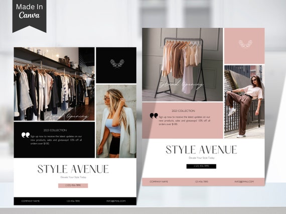 clothing boutique flyers Template