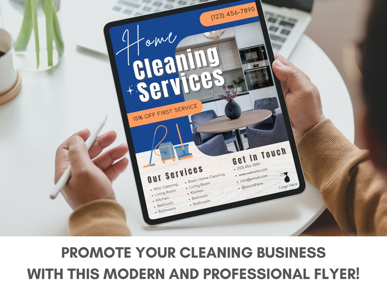 Cleaning Service Flyer, DIY Sheet, Cleaning Service Poster ...