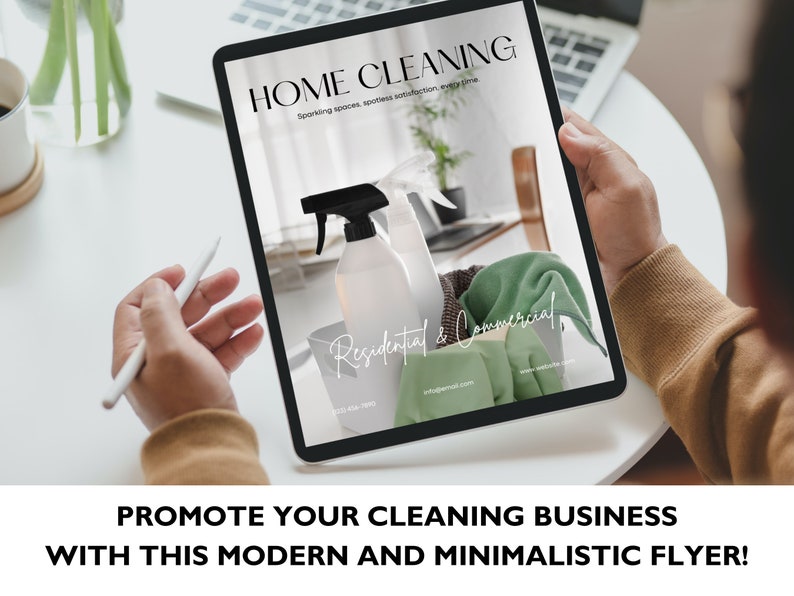 Cleaning Service Flyer, DIY Sheet, Cleaning Service Poster ...