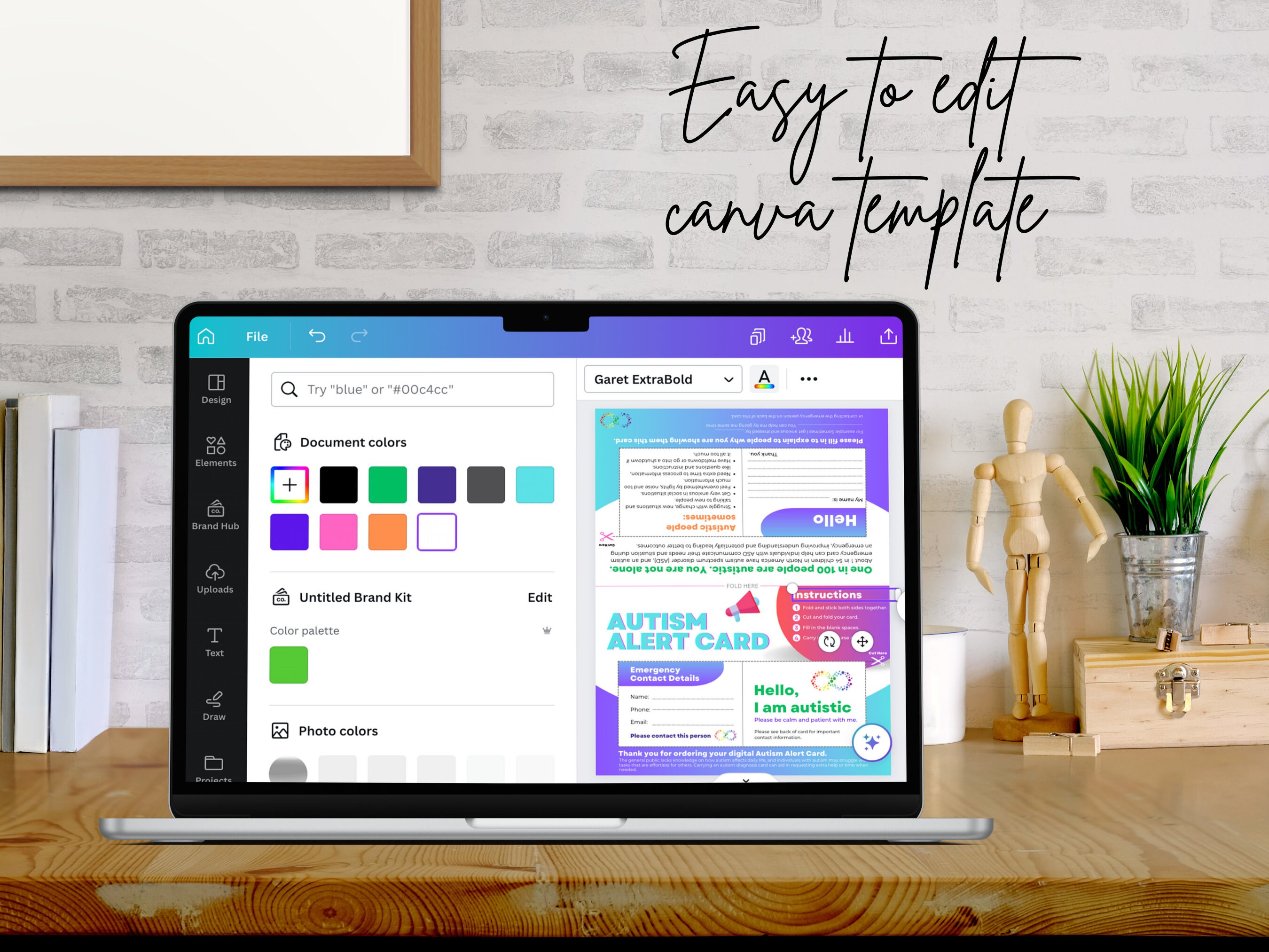 Autism Card Autism ID Card Autism Medical Card Autistic Etsy