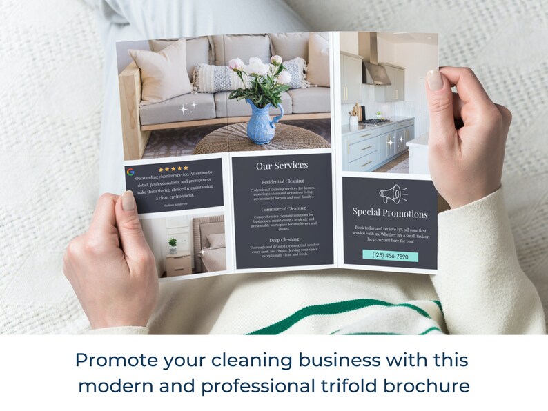 Cleaning Service Brochure, Cleaning Service Poster, Housekeeping Flyer