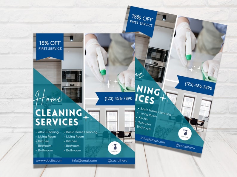 Cleaning Service Flyer, DIY Sheet, Cleaning Service Poster ...