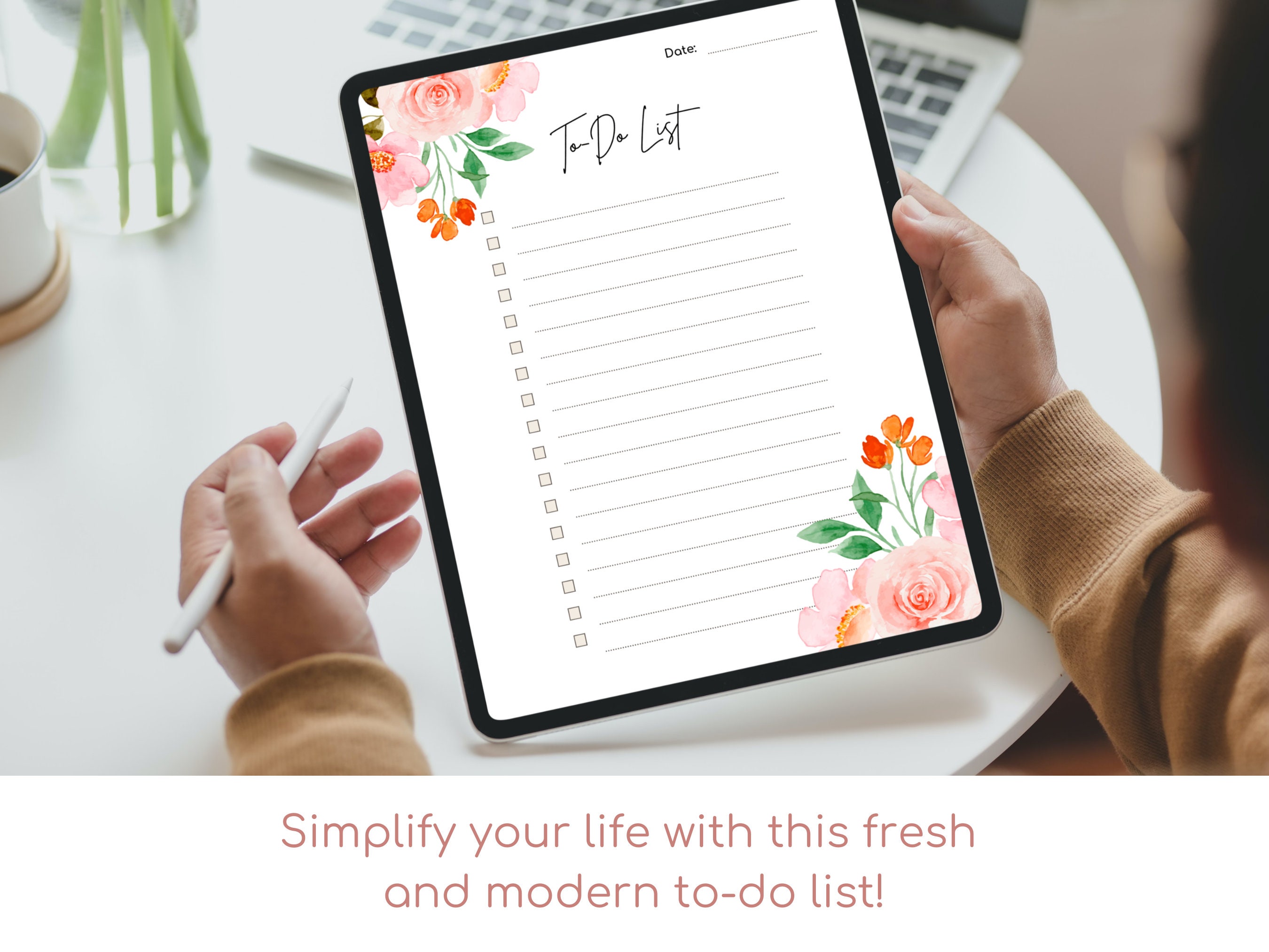 Minimal to Do List Printable, Simple Tasks List Template, Productivity ...
