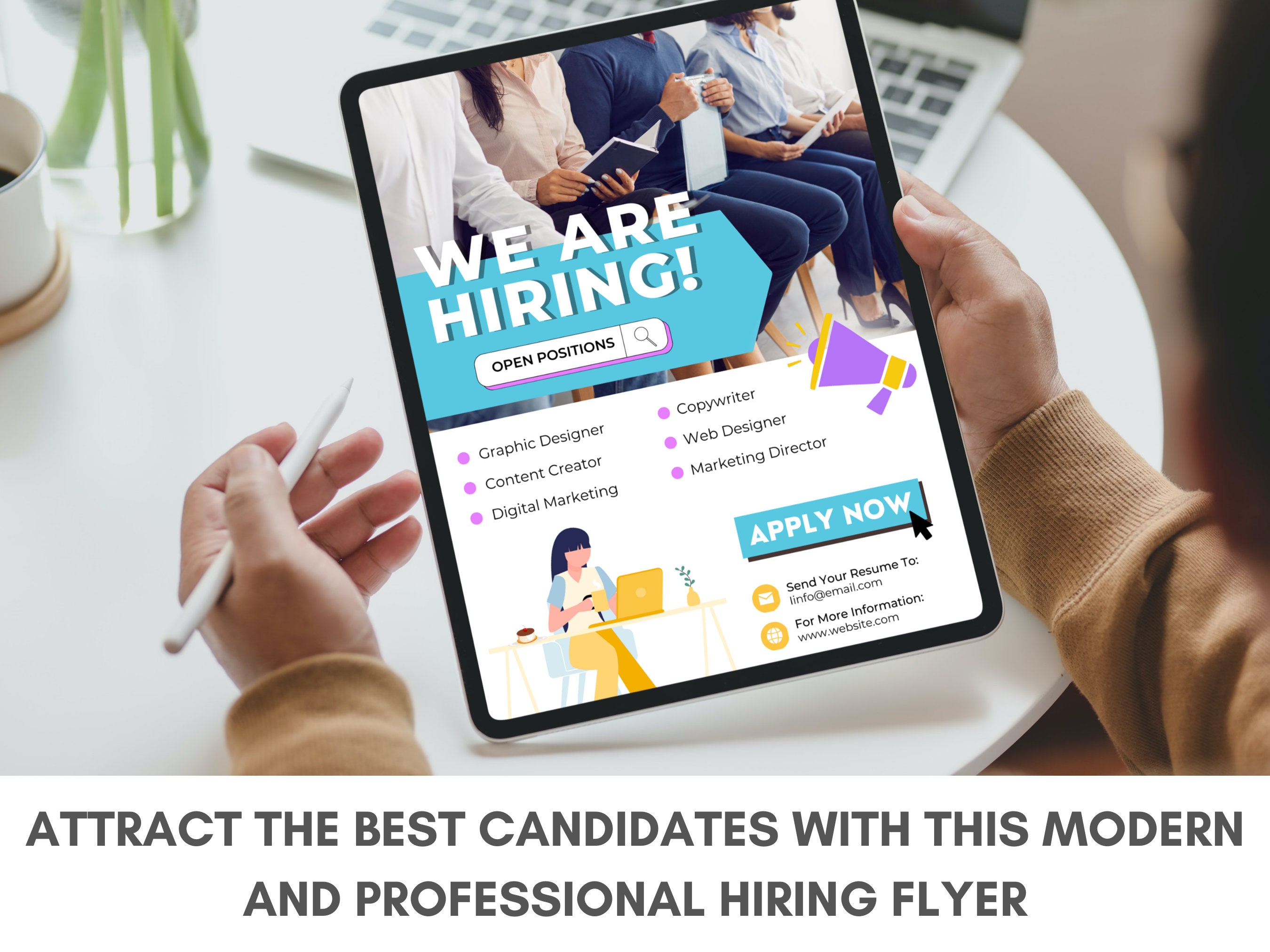 DIY Hiring Flyer Templates Design, We're Hiring Flyer, We're Hiring ...