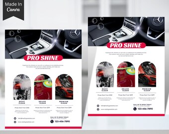 Auto Detailing, ulotka Car Detailing, ulotka Auto, ulotka Automotive Services, ulotka Canva Business, ulotka Social Media, ulotka Car Wash 24