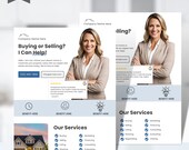 Buying or Selling Real Estate Flyer, Canva Real Estate Template, Printable Hello Neighbor, Farming Flyer Marketing, Thinking of Selling