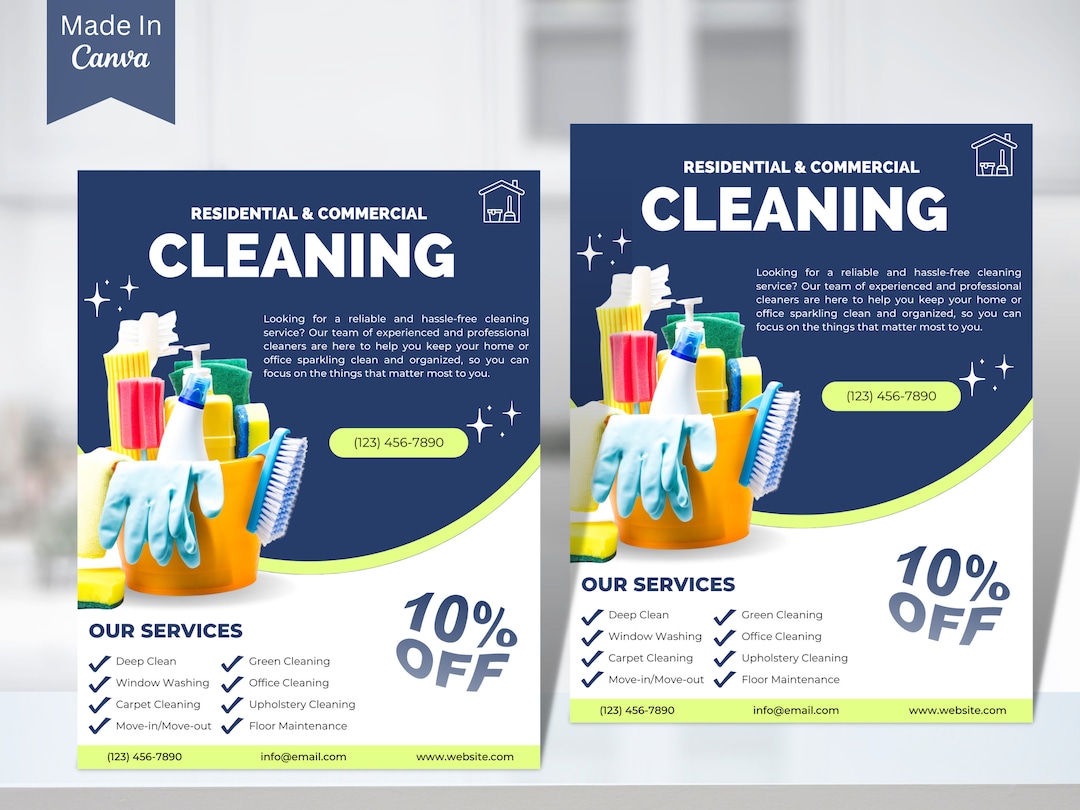 free-printable-customizable-cleaning-flyer-templates-canva