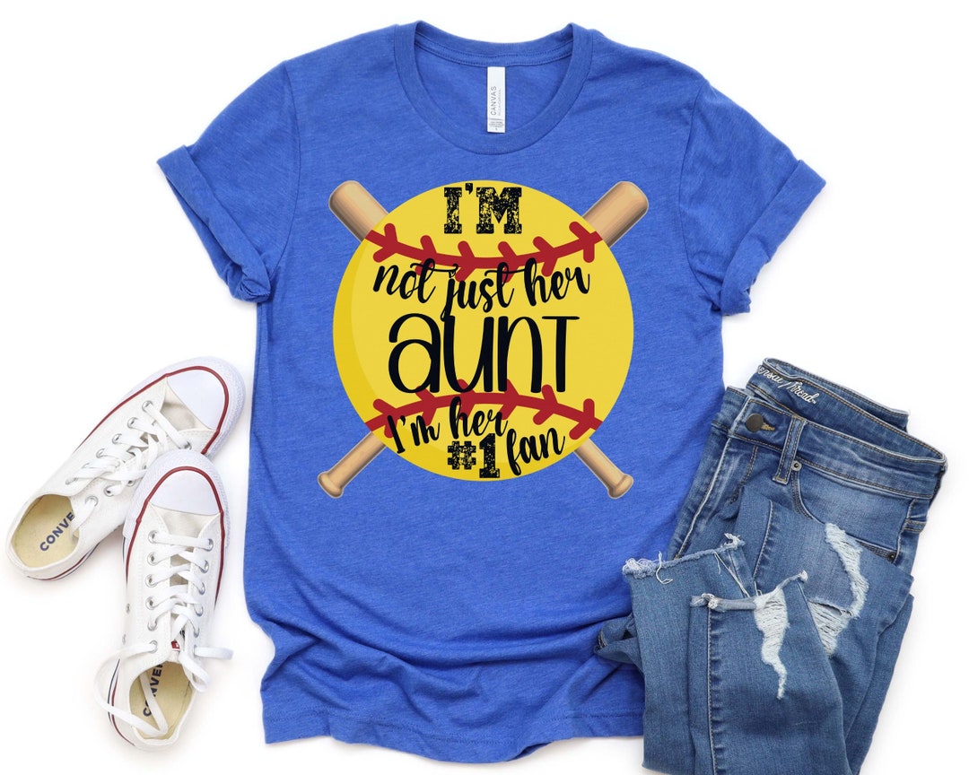 Softball Aunt Shirt Tball Aunt Softball Game Tee Ballpark Etsy