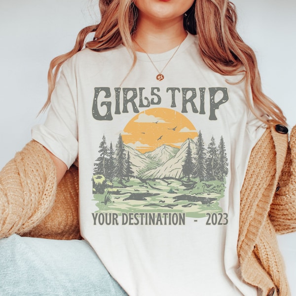 Tennessee Custom Girls Trip Shirt Mountains Couples Trip Shirt Smoky Mountains Friend Trip Tee Personalized Sisters Trip Tshirt Cousin Trip