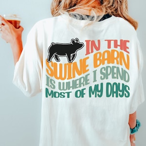 Stock Show Pigs Shirt Pig Lover TShirt Kids Pig Shirt Gift For Pig Lover T-Shirt Swine Gift Show Pig Shirt Show Mom Tee Funny Stock Show Tee