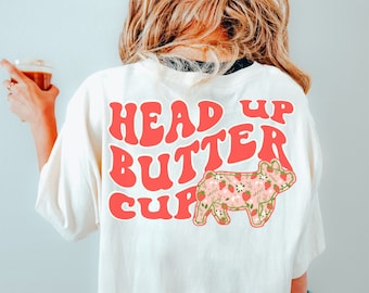 Head Up Show Pig Shirt Swine Show Stock Show Girl Pig Show Mama Pig Breeder Gift for Stock Show Mom Pig Show Kid Shirt Youth Show Pig Tee