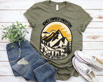 Gatlinburg Pigeon Forge Custom Family Name Vacation Shirt Mountains Shirt Gatlinburg Pigeon Forge Mountains Tee Tennessee T-Shirt