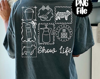 Stock Show Pig PNG: County Fair Swine File Graphics, Hog Sublimation Instant Digital Download