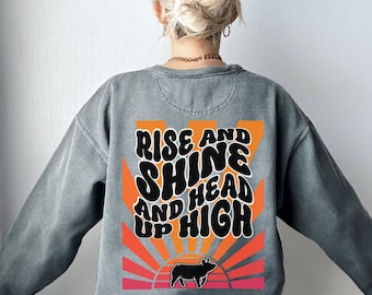 Comfort Colors Vintage Stock Show Sweatshirt Back Print Retro Pig Shirt Show Swine Gift Livestock Pullover Pig Show Mama Crewneck Sweater