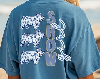 Cute Floral Show Pig Mama Shirt Funny Stock Show TShirt Swine Mom Gift Livestock County Fair Tee Hog Breeder Apparel Coquette Pig Jackpot T