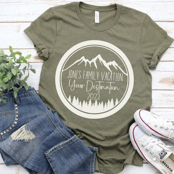 Custom Family Mountain Vacation Shirt Utah Vacation TShirt Gatlinburg Pigeon Forge Getaway T Tennessee Trip Shirt Personalized Colorado Tee