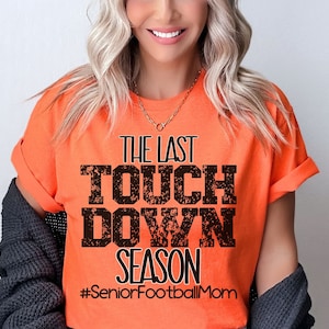 Senior Football Mom Shirt Class of 2024 Mama T-Shirt Senior Mama Tee Senior Sport Mom Senior Football Gigi Football Mimi Custom Game Day Tee