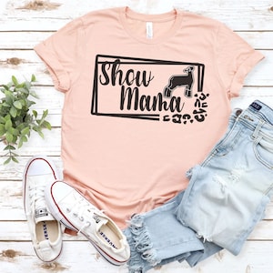 Stock Show Lamb Shirt Sheep Show Retro Stock Show Mom Lamb Show Mama Lamb Breeder Gift for Stock Show Mom Mothers Day Gift Livestock Tshirt