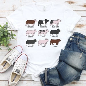 Pig Breed Show Pig Shirt Swine Show Stock Show Girl Pig Show Mama Pig Breeder Gift for Stock Show Mom Pig Show Kid Shirt Youth Show Pig Tee
