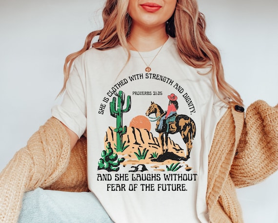 Vintage Western Faith Based Shirt Christian Shirt Christian Shirt Cowgirl Jesus Shirt Pray Shirt Christian Cowgirl Oversized Bible Verse Tee
