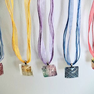 Spring time Fun and Fancy Resin Necklaces