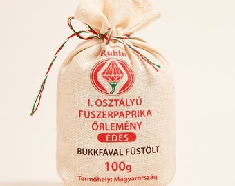 RUBIN Smoked Sweet Hungarian Paprika Powder from Szeged Region (D.O.P.) in Gift Bag 1kg / 35.3oz