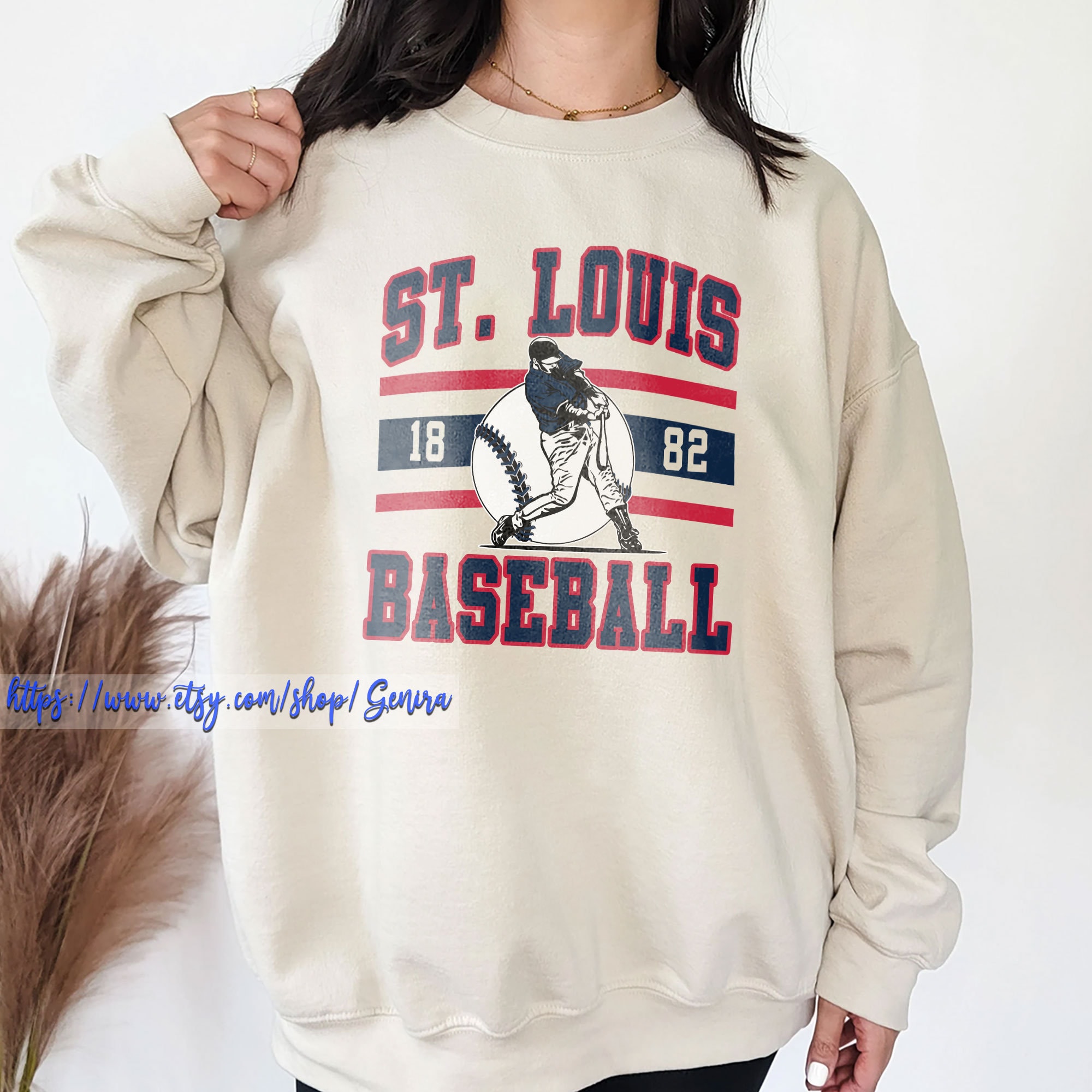 St Louis Baseball Sweatshirt STL Baseball Shirt St Louis 