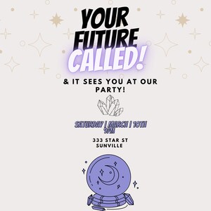 Plantilla de invitación para fiesta Future Callin'