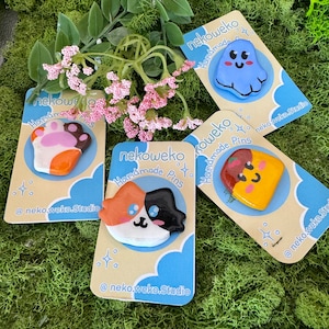 Handmade Clay Pins