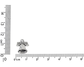 Liberty Bell Philadelphia 3D Sterling Silver Charm - .925 Solid Silver Pendant