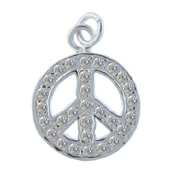 Sterling Silver, 12.8mm Width by 1.4mm Length by 12.8mm Height