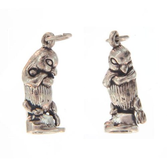 Charm In Argento Sterling 925 A Forma Di Pinguino Con Vetro Di Murano – Per Braccialetti E Collane, Foro 4,5 Mm, Regalo In Sacchetto Organza