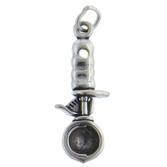 Ice Igloo Charm Sterling Silver Antiqued Finish Ice Igloo Charm Sterling Silver Antiqued Finish