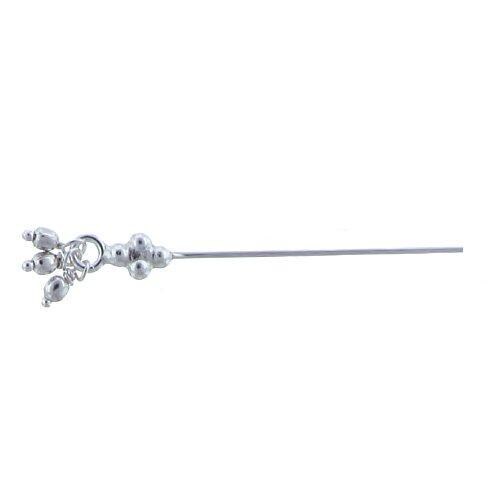 Greek Pin Dangles Sterling Silver, 24.0 Gauge 2.0 Inch Dangle Pin With Dotted Rhombus ...
